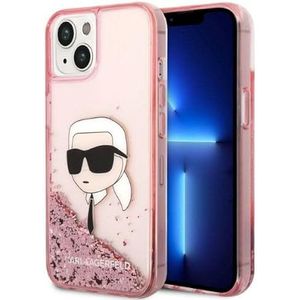 Karl Lagerfeld KLHCP14SLNKHCP harde schaal voor iPhone 14 6,1 inch (6,1 inch), Karl Head Pink