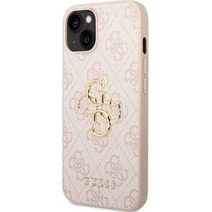 Guess 4G Big Metal Logo iPhone 14 Hybrid Case - Rosa