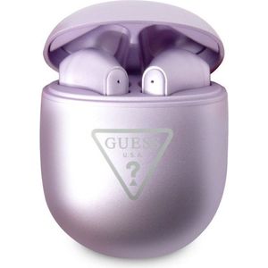 Guess GUTWST82TRU Triangle Logo TWS Ohrhörer - Purpur