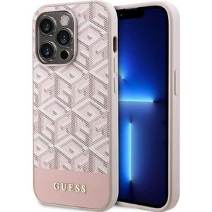 Guess GUHMP14XHGCFSEP iPhone 14 Pro Max 6,7"" różowy/roze hardcase GCube Stripes MagSafe (iPhone 14 Pro Max), Smartphonehoes, Roze