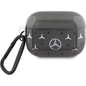 Mercedes-Benz Mercedes MEAP28DPMGS AirPods Pro 2 hoesje czarny/zwart groot sterpatroon (Koptelefoon tas), Hoofdtelefoon Tassen + Beschermende Covers, Zwart