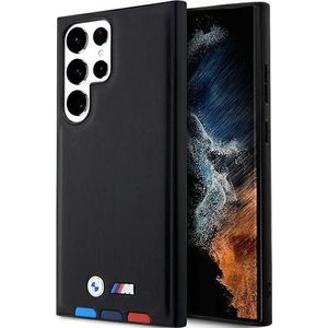 BMW Etui BMHCS23L22PTDK Samsung Galaxy S23 Ultra zwart/zwart Leather Stamp Tricolor