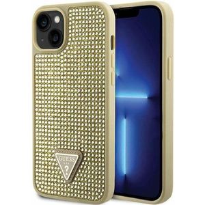 Guess GUHCP14SHDGTPD iPhone 14 6.1"" złoty/goud hardcase Strass Driehoek (iPhone 14), Smartphonehoes, Goud