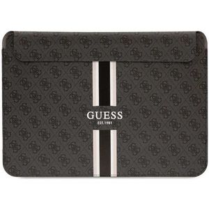 Guess 4G Printed Stripe Sleeve voor o.a. Apple MacBook (13""/14"") - Grijs