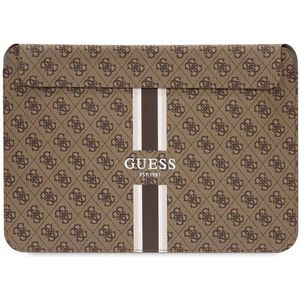 Guess 4G Printed Stripe Sleeve voor o.a. Apple MacBook (13""/14"") - Bruin