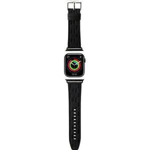 Karl Lagerfeld Armband KLAWLOKHK Apple Watch 42/44/45mm schwarz/schwarz Armband Saffiano Karl Heads