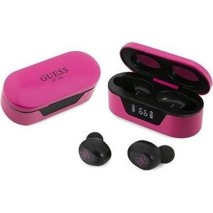 Guess Bluetooth GUTWST31EM TWS + stacja dokująca magenta słuchawki, Koptelefoon, Roze