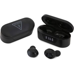 Guess True Wireless Universele Bluetooth In-Ear Oordopjes - Zwart