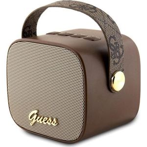 Guess - GUWSB2P4SMW - Bluetooth Luidspreker - Bruin - Leder met Riem