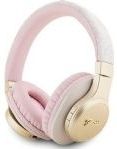 Guess 4G Script Logo Bluetooth Stereo Over-Ear Koptelefoon - Roze