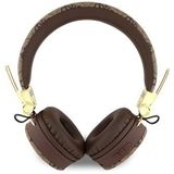 Guess 4G Metal Logo Bluetooth Stereo On-Ear Koptelefoon - Bruin