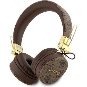 Guess 4G Metal Logo Bluetooth Stereo On-Ear Koptelefoon - Bruin