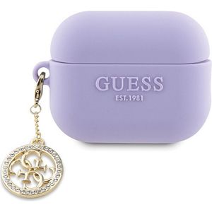 Guess 4G Diamond Charm Silicone Case - Apple Airpods Pro 2 (2e gen) - Paars