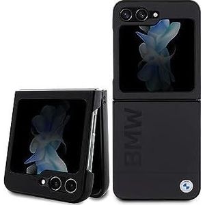 BMW BMW Leather Hot Stamp - Etui Samsung Galaxy met Flip 5 (zwart)