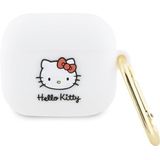 Hello Kitty - HKAP23DKHSH - Hoesje - Wit - Siliconen - 3D Kitty Kopje