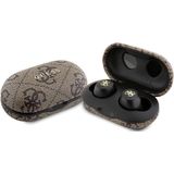 Guess True Wireless 4G Metal Bluetooth In-Ear Oordopjes - Bruin