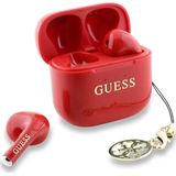 Guess - TWS Hoofdtelefoon - Rood - Glossy Effect - Ruisonderdrukkingssysteem