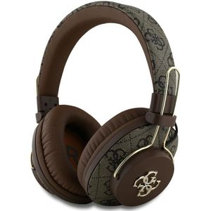 Guess - 4G Big Metal Logo - Draadloze Hoofdtelefoon - Bruin - PU Materiaal
