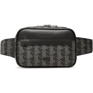 LACOSTE The Blend Body Bag - Allover Monogram Noir Gris - 100% Polyvinylchloride
