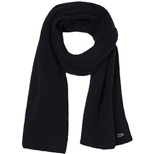 Lacoste RE1048 sjaal voor koud weer, marineblauw, eenheidsmaat voor dames