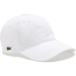 Lacoste, Accessoires, Heren, Wit, ONE Size, Katoen, Baseball Cap Twill Katoen Biologisch