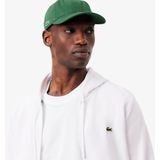 LACOSTE - Zip-up Hoodie - Wit - Katoen - Met Kap, Lange Mouwen, Ritssluiting