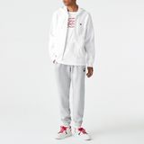 LACOSTE - Zip-up Hoodie - Wit - Katoen - Met Kap, Lange Mouwen, Ritssluiting