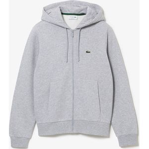 Lacoste - Hoodie - Lichtgrijs Melange - 83% Katoen, 17% Polyester