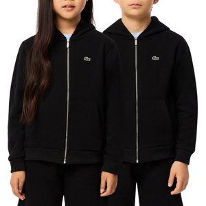 LACOSTE - Zip-up Hoodie - Zwart - Katoen