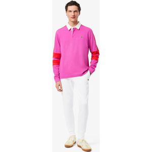 Lacoste - Trainingsbroek - Wit - Slim Fit - Biologische Katoenfleece