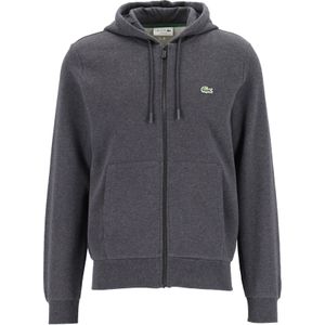 Lacoste - Hoodie - Antraciet Grijs - Heren - Met Rits