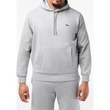 Lacoste - SH9623 - Hoodie - Silver Chine - Katoen (84%)