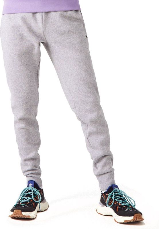 Lacoste - Heren Joggingbroek - Grijs Melange - Katoenmix