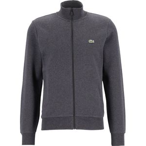 Lacoste heren sweatvest - met rits - antraciet grijs