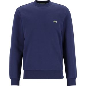 Lacoste Trui SH9608 - Navy Blauw - Biologisch Katoen