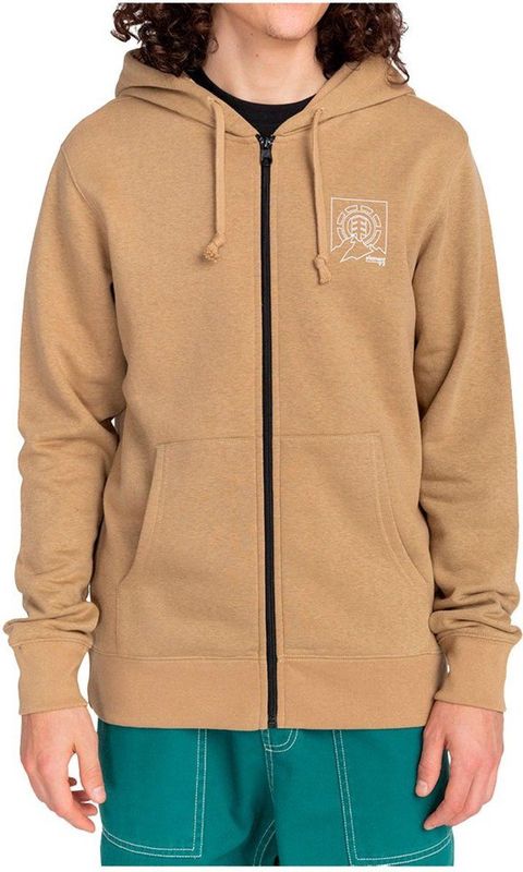 ELEMENT Ursa Sweatshirt Met Volledige Rits Mannen Khaki