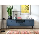 TV-meubel BOGDAN - 2 deuren, 1 lade en 1 nis - Blauw