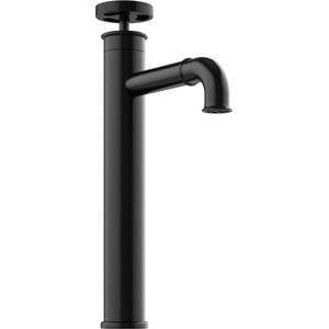 Vente-unique Verhoogde mechanische mengkraan - H30,3 cm - Matzwart - KODVA L 4.6 cm x H 30.3 cm x D 17 cm
