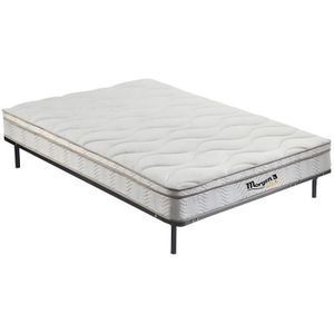 Set lattenbodem en verenmatras 3 slaapzones en vormgeheugen WOLKENTANZ van MORGENGOLD - 140x190 cm