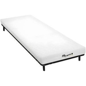 Vente-unique Set bedbodem en schuimmatras met 7 zones 25 kg/m3 STELO KIDS dikte 12 cm van MORGENGOLD - 90 x 200 cm L 200 cm x H 25 cm x D 90 cm