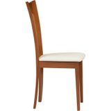 Set van 6 stoelen TIFFANY - Massief beukenhout - Kleuren: Eik en wit L 46 cm x H 96 cm x D 53 cm