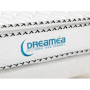 Set bedbodem en matras pocketveren en geïntegreerd dekmatras ALTIER van DREAMEA - 140 x 190 cm