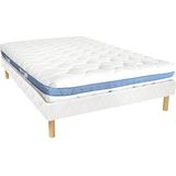 Set bedbodem + matras met vormgeheugen AIRMEMORY van DREAMEA 20 cm dik - 140 x 190 cm