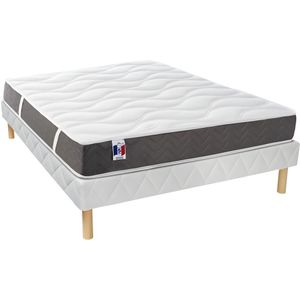 Set bedbodem en matras 100% latex met 5 comfortzones VICTOIRE van DREAMEA - 160 x 200 cm