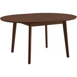 Set tafel + 4 stoelen TIFFANY - Massief beuken - Notenkleur L 150 cm x H 76 cm x D 120 cm