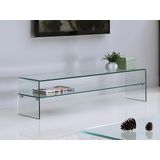 Set ""woonkamer"": Salontafel + TV-meubel - Gehard glas - STILEOS L 140 cm x H 43 cm x D 60 cm