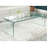 Salontafel van gehard glas - Transparant - MADRO L 120 cm x H 40 cm x D 60 cm