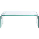 Salontafel van gehard glas - Transparant - MADRO L 120 cm x H 40 cm x D 60 cm