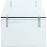 Salontafel van gehard glas - Transparant - MADRO L 120 cm x H 40 cm x D 60 cm