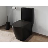 Zwarte matte wc om te plaatsen van keramiek - NAGILAM